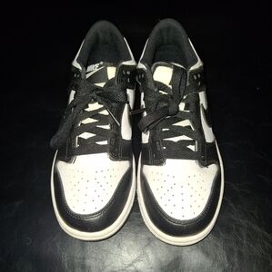 Nike Dunk Low Black and White Sneakers Kids size  4.5Y